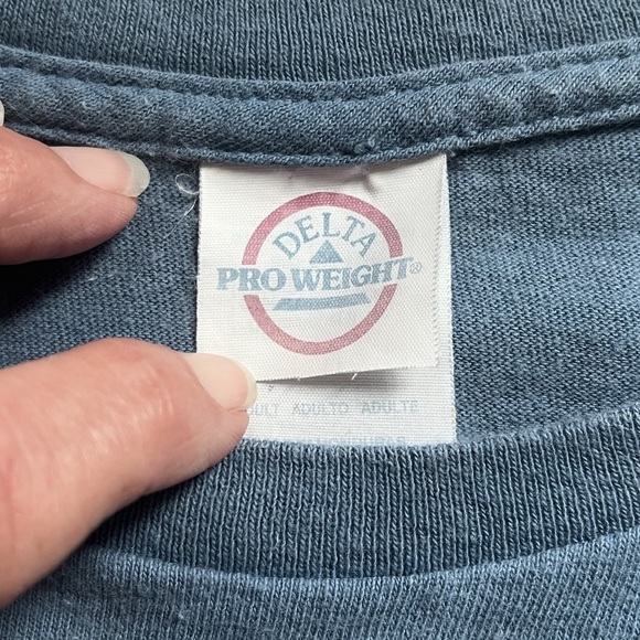 Rockaway Beach Blueish Gray T-shirt DELTA PRO WEIGHT Size XL - Picture 3 of 6